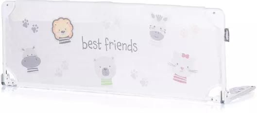 Chipolino Προστατευτικό Κάγκελο Κρεβατιών από Ύφασμα Λευκό 140x40cm