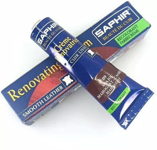 Saphir Crème Rénovatrice 25 Ml 09 Mahogany Κρέμα Επαναχρωματισμού & Αναδόμησης Δερμάτινων Ειδών Απόχρωση Mahogany 09