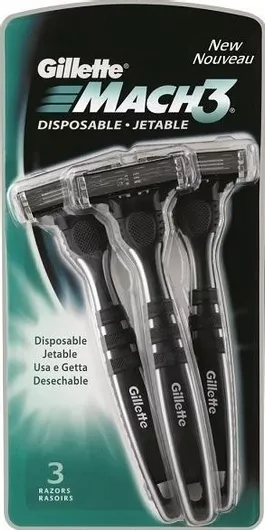 Gillette Mach 3 Ξυραφάκια Σώματος μιας Χρήσης με 3 Λεπίδες 3τμχ