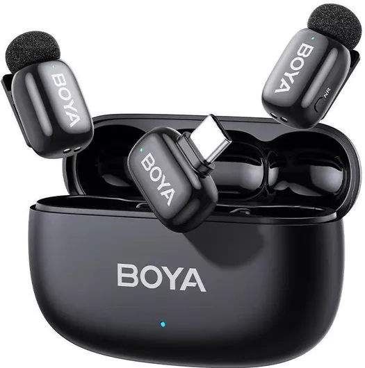 Boya mini 2 Type-C Σετ Ασύρματο Δυναμικό Μικρόφωνο Πέτου, Clip On Δημοσιογραφικό