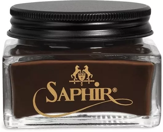 Saphir Médaille D' Oiled Leather Cream 75ml Dark Brown 05 Σετ Περιποίησης Παπουτσιών Υποδημάτων Απόχρωση Dark Brown 05