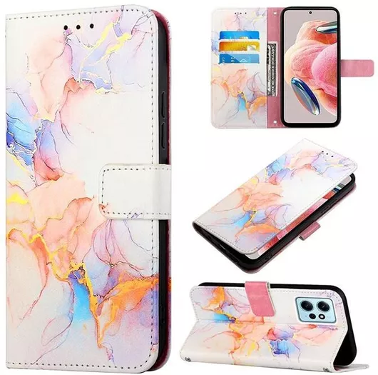 Marble Pattern Θήκη Πορτοφόλι Marble White (Xiaomi Redmi Note 12 4G)