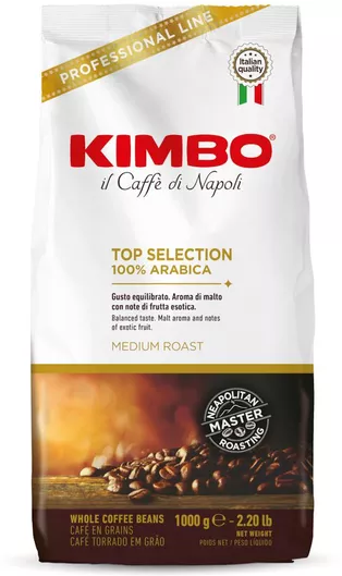 Kimbo Καφές Espresso Arabica Top Selection σε Κόκκους 1kg