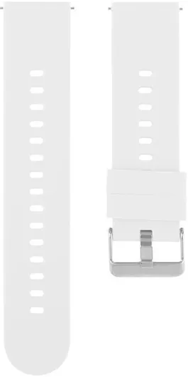 Καουτσούκ Λουράκι Ρολογιού Λευκό 18mm