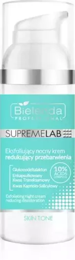 Exfoliating Night Cream Skin Discolorations Bielenda Professional Supremelab Skin Tone 50 Ml