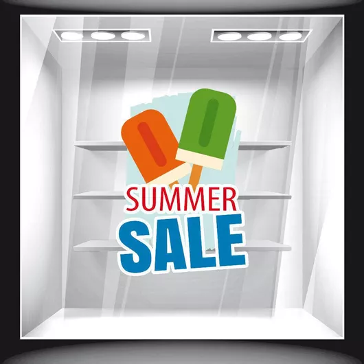 Αυτοκόλλητο Εκπτώσεων Summer Sale 44 90cm X 125cm