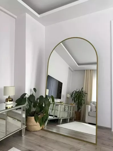 SteweHome Καθρέπτης Δαπέδου με Μεταλλικό Πλαίσιο 100x180cm - 29c7920f