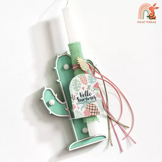 Πασχαλινή Λαμπάδα Στρογγυλή - a3711f3f