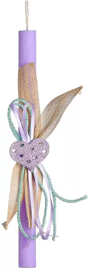 Πασχαλινή Λαμπάδα Στρογγυλή 28.5cm.