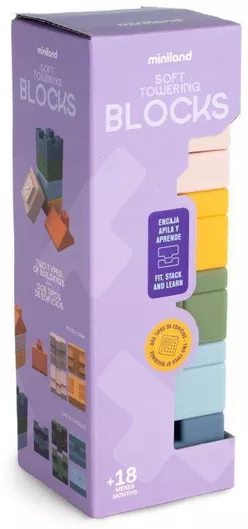 Miniland Τουβλάκια Soft Building για 1.5+ Ετών 46021