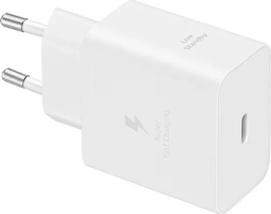 Samsung Φορτιστής Κινητού Χωρίς Καλώδιο με Θύρα USB-C 45W Power Delivery / Quick Charge 2.0 Λευκός T4511