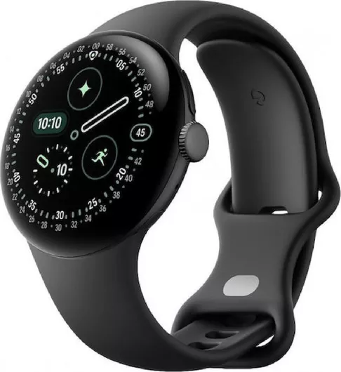 Google Pixel Watch 4 Aluminium 41mm με Παλμογράφο (Matte Black Aluminium Case/Obsidian Active Band)