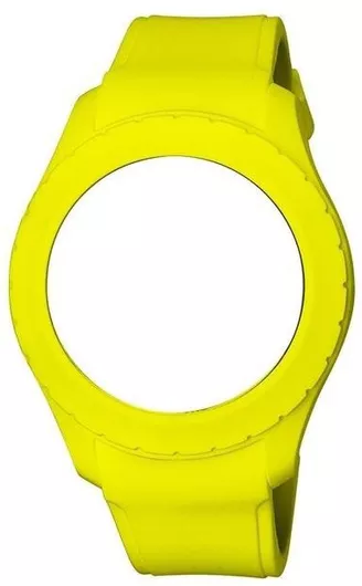 WATX & CO COWA3762 Λουράκι Ρολογιού Καουτσούκ Κίτρινο 49mm