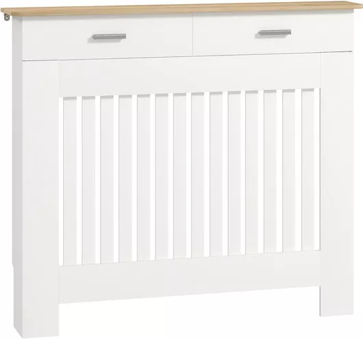 HomCom Κάλυμμα Καλοριφέρ Λευκό 112x19x97cm 820-395V00WT