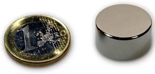 Μαγνήτης Δίσκος Φ20x9mm Νεοδυμίου Δύναμη Έλξης 10kg