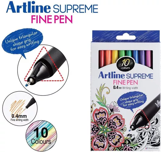 Artline Μαρκαδόροι Σετ 10 χρώματα