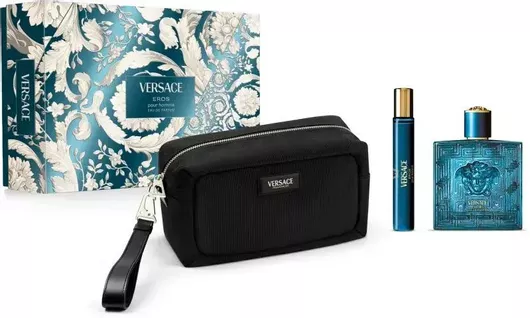 Versace Eros Ανδρικό Σετ Αρωμάτων με Eau de Parfum 3τμχ