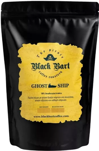 Black Bart Coffee Καφές Espresso Decaffeine Arabica Colombia Ghost Ship σε Κόκκους 250gr