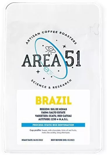 Area 51 Coffee Roasters Καφές Espresso Brazil Sul De Minas σε Κόκκους 250gr
