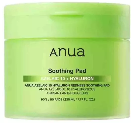 Anua Azelaic Acid 10 Hyaluron Pads Τόνωσης Προσώπου με Υαλουρονικό Οξύ για Ευαίσθητες Επιδερμίδες 230ml