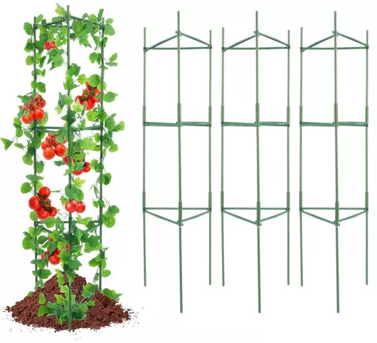 Vevor 6 Packs Κλουβιά Ντομάτας Κήπο 48" Κλουβί Στήριξης Φυτών Ντομάτας