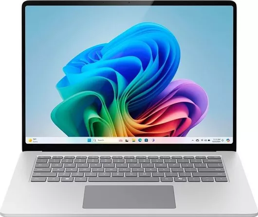 Microsoft Surface Laptop Copilot + PC 15" Touchscreen 120Hz Snapdragon-X Elite/16GB/256GB SSD/W11 Home Platinum US Keyboard