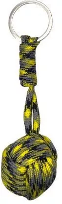 Μπρελόκ Μπάλα-monkey Fist Yellow Combo Ball-paracord