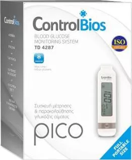 ControlBios TD-4287 μετρητής Σακχάρου με 200 Ταινίες & 200 Σκαρφιστήρες