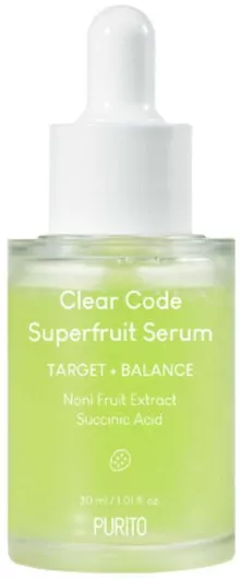 Purito Clear Code Superfruit Target + Balance Serum Προσώπου για Αποτοξίνωση & Θρέψη 30ml