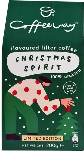 Coffeeway Καφές Φίλτρου Arabica Άρωμα Χριστουγέννων Αλεσμένος 200gr