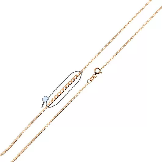 Gatsa A102 Λαιμού 14Κ 45cm Κουρμέτ Χρυσό