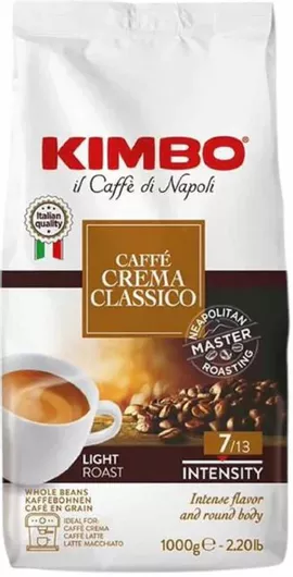 Kimbo Caffe Crema Classico 1kg Σπυρί