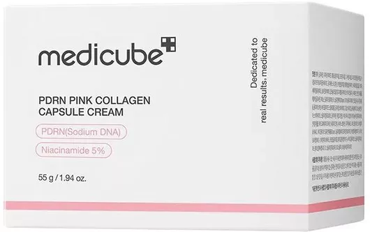 Medicube PDRN Pink Collagen Capsule Cream Κρέμα Προσώπου κατά των Ατελειών με Υαλουρονικό Οξύ & Κολλαγόνο 55gr