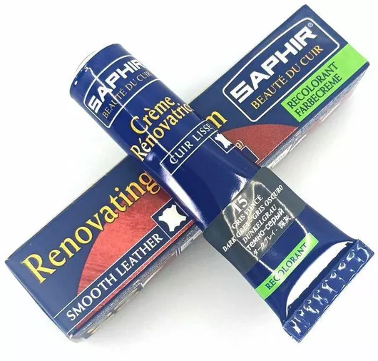 Saphir Crème Rénovatrice 25 Ml 15 Dark Grey Κρέμα Επαναχρωματισμού & Αναδόμησης Δερμάτινων Ειδών Απόχρωση Dark Grey 15