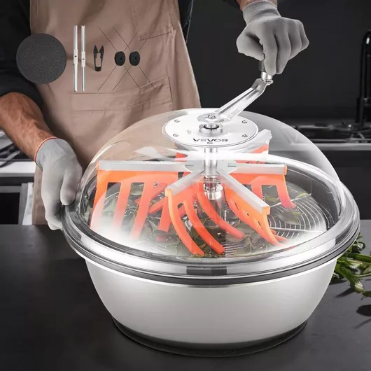 Χλοοκοπτικό Vevor Bud Leaf Bowl Χειροκίνητο Χλοοκοπτικό 490 Mm Αιχμηρές Λεπίδες Ανοξείδωτο Ατσάλι Οπτική Κοπή Υδροπονική Μηχανή Κοπής Υγρής Ξηρής Στριφτή Περιστροφή Φυτά Φύλλα Μπουμπούκια Λουλούδια