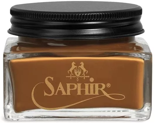 Saphir Médaille D' Oiled Leather Cream 75ml Medium Brown 37 Σετ Περιποίησης Παπουτσιών Υποδημάτων Απόχρωση Medium Brown 37