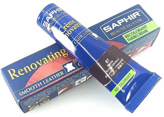 Saphir Crème Rénovatrice 25 Ml Color 87 Plum Κρέμα Επαναχρωματισμού & Αναδόμησης Δερμάτινων Ειδών Απόχρωση Plum 87