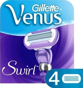 Venus Swirl Ανταλλακτικές Κεφαλές με 5 Λεπίδες & Λιπαντική Ταινία 4τμχ