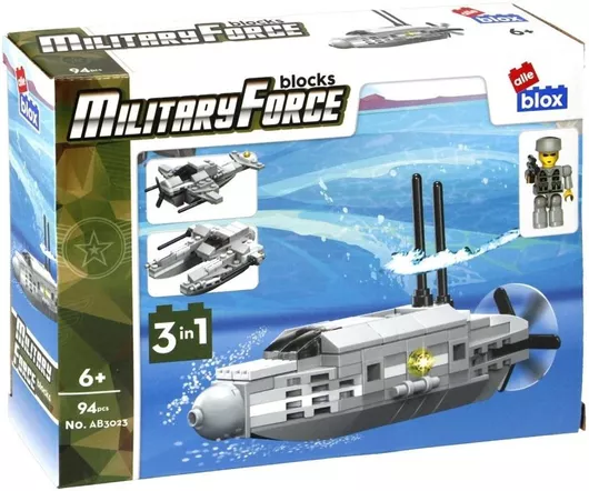 Alleblox Τουβλάκια Military Force 3in1 για 6+ Ετών 94τμχ