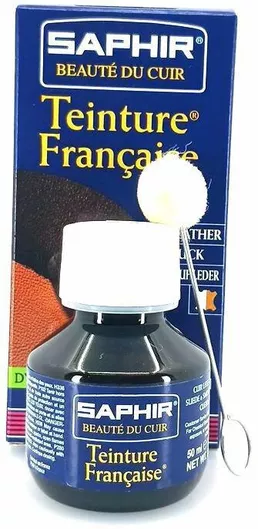 Saphir Teinture Francaise 50 Ml Boar Brown 32 Μόνιμη Σετ Περιποίησης Παπουτσιών Υποδημάτων Απόχρωση Boar Brown 32