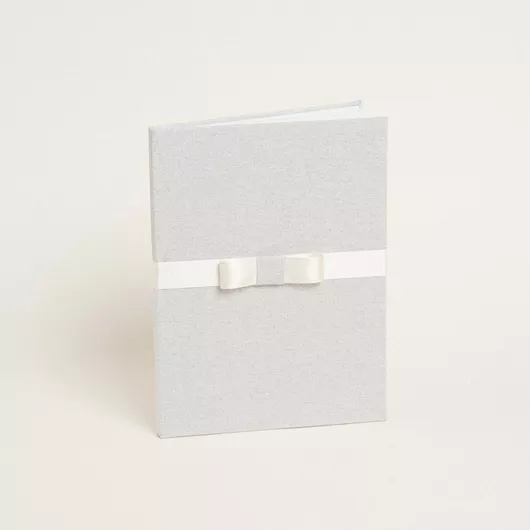 Beauty Home Βιβλιο Ευχων Γκρι Ασημι Lurex