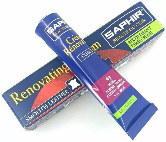 Saphir Crème Rénovatrice 25 Ml 93 Fuschia Κρέμα Επαναχρωματισμού & Αναδόμησης Δερμάτινων Ειδών Απόχρωση Fuschia 93