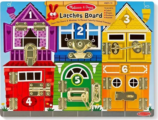 Melissa & Doug Εκπαιδευτικά Τουβλάκια Bloackables: Latches