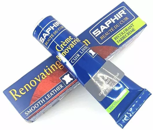 Saphir Crème Rénovatrice 25 Ml 14 Grey Κρέμα Επαναχρωματισμού & Αναδόμησης Δερμάτινων Ειδών Απόχρωση Grey 14