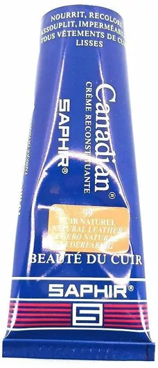 Saphir Canadian 75ml Natural Leather 39 Σετ Περιποίησης Παπουτσιών Ανανέωση Δερμάτος Απόχρωση Natural Leather 39