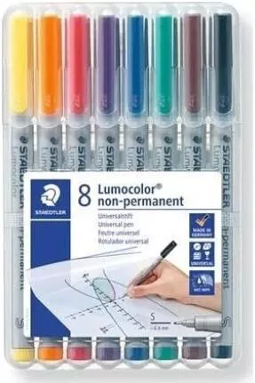 Staedtler 311 Wp8 8 Τεμ Μαύρο Μπλε Καφέ Πράσινο Πορτοκαλί Κόκκινο Βιολετί Κίτρινο Γκρι Πολυπροπυλένιο Pp 0.4 Mm