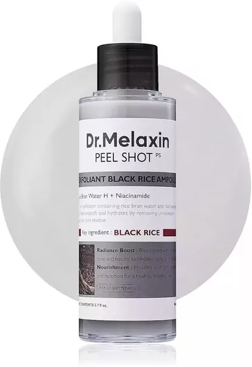 Dr. Melaxin Peel Shot Exfoliating Black Rice Scrub Προσώπου Προσώπου σε Ορό 80ml