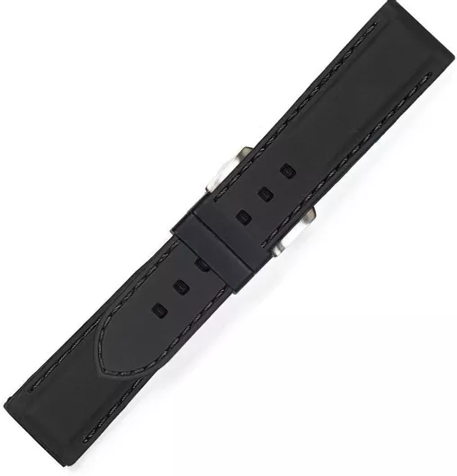KOSTELO Καουτσούκ Λουράκι Ρολογιού Μαύρο 20mm