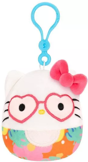 Jazwares Squishmallows Tropical Food Λούτρινο Μπρελόκ Hello Kitty 9 Εκ