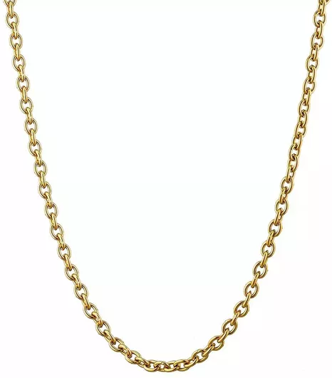 Oxzen M50073G Λαιμού Ατσάλινη Επιχρυσωμένη Λεπτή 4mm